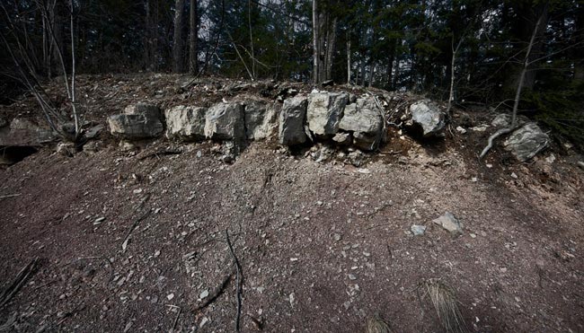 Rock outcropping, near Sloan Gorge, Woodstock, 2009